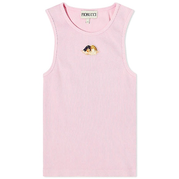 Fiorucci Women's Icon Angels Ribbed Vest, NWT - Picture 1 of 8
